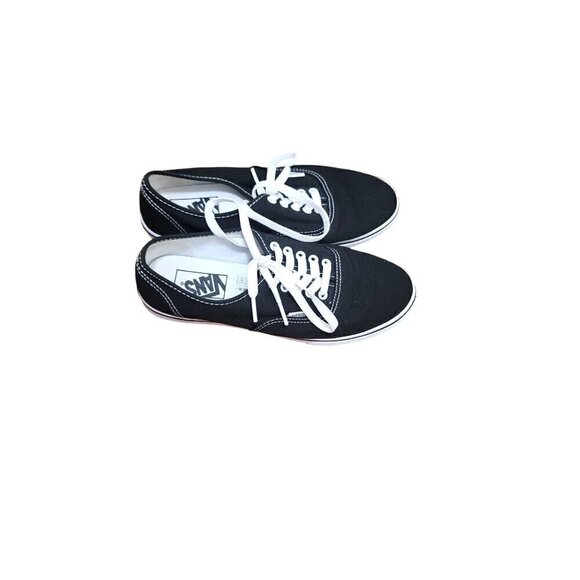 VANS UNISEX LOW TOP LACE UP BLACK SNEAKER M6 W7.5 - Picture 2 of 8